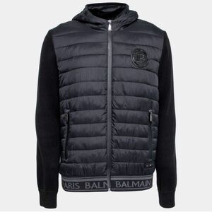 Balmain Men's Black Quilted Puffer Jacket